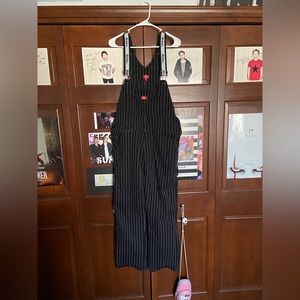 COPY - Dickies Pin striped Black and White Overalls
